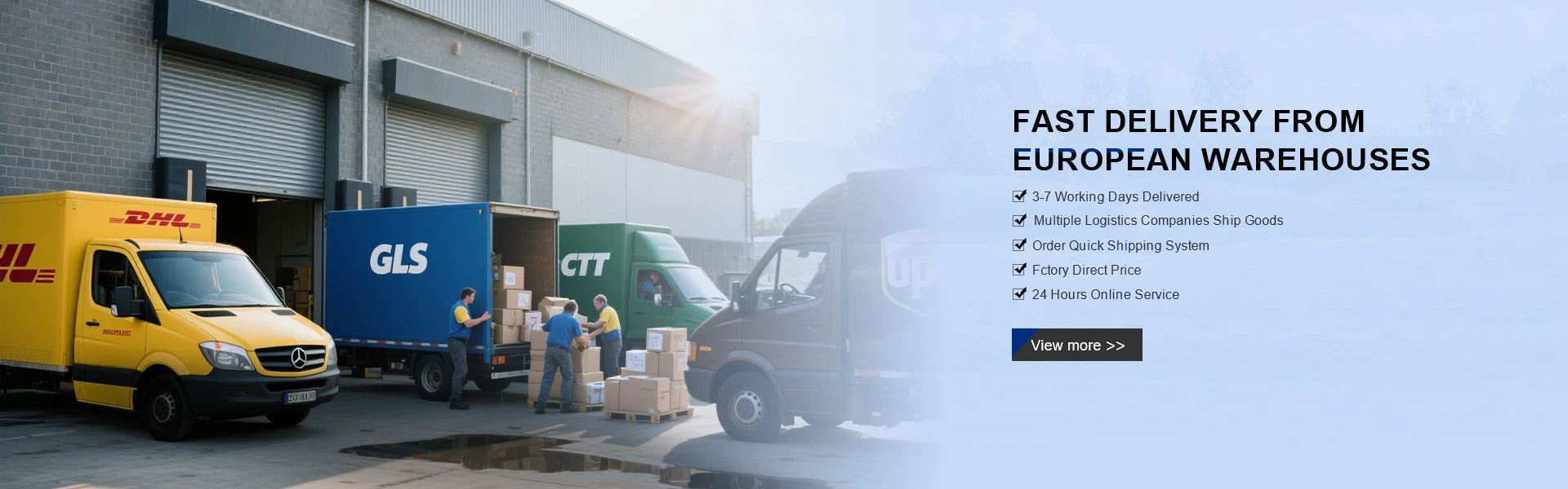 FAST DELIVERY FROM EUROPEAN WAREHOUSES